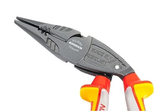 Клещи комбинирани извита глава изолирани до 1000 V 200 мм Gross