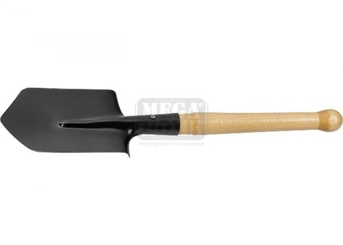 Лопата тип сапьорна с дървена дръжка