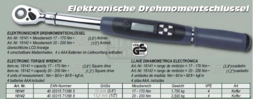 Електронен динамометричен ключ 1/2\" Mannesmann