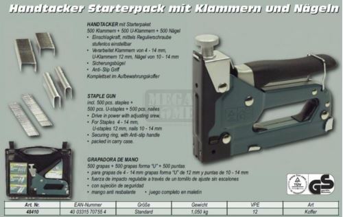 Професионален ръчен регулируем такер Mannesmann