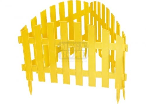 Декоративна ограда Ампир 28 х 300 см жълта