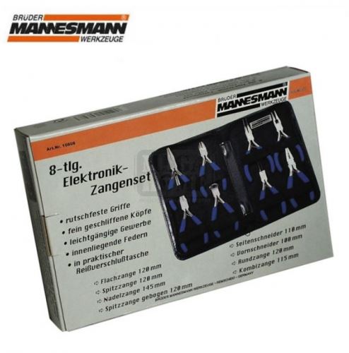 Комплект фини клещи за електроника, 8 части Mannesmann
