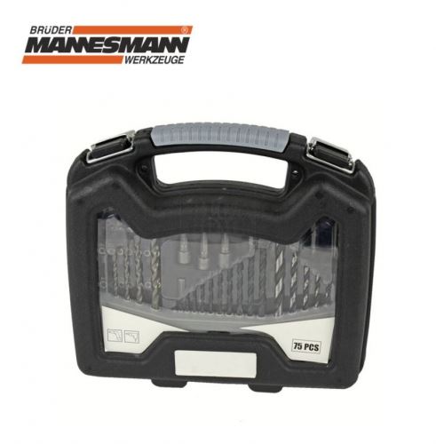 Комплект свредла и битове за дърво, метал и зидария, 75 бр.