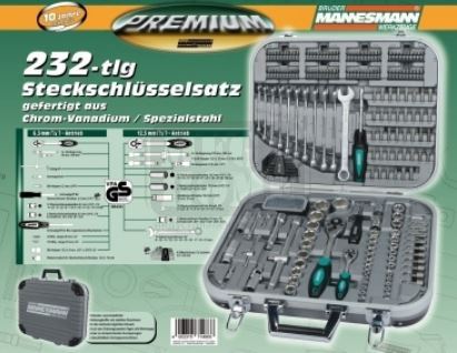 Комплект вложки 232бр. Метрични Mannesmann