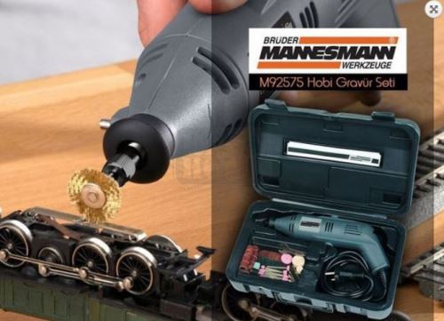 Комплект мини машинка за гравиране 50 части Mannesmann