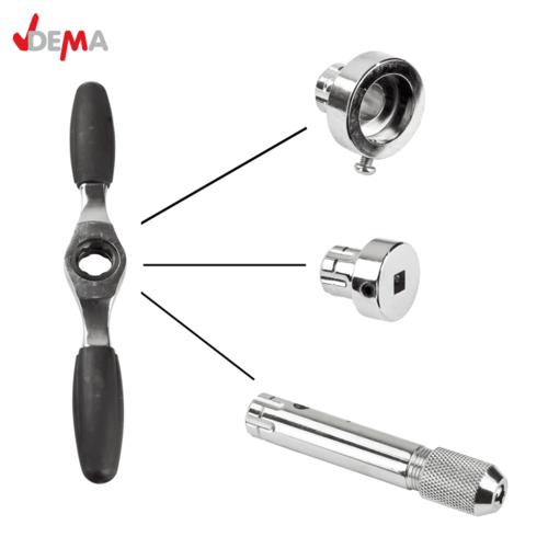 Комплект метчици и плашки за нарязване на резби 5 части DEMA