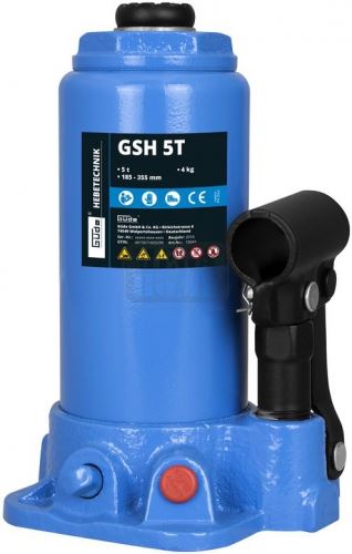 Хидравличен крик тип бутилка GSH 5T капацитет 5 т GÜDE