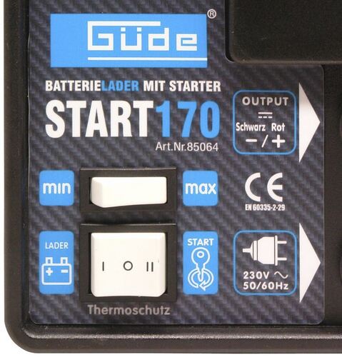 Зарядно за акумулатор Start 170 GÜDE 12 V