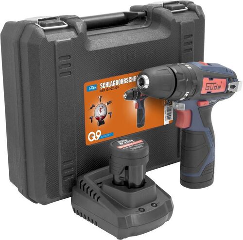 Акумулаторна ударна бормашина BSB 12-202-20K GÜDE 2 х 12 V 2.0Ah