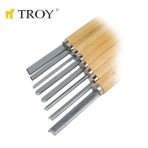 Комплект стругарски длета за дърво, 8 бр. Troy