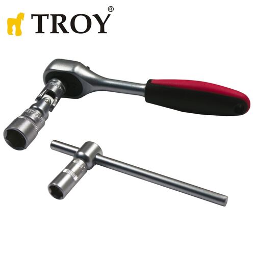 Комплект професионална тресчотка с вложки, 108 части Troy