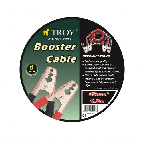 Кабели за подаване на ток, 35 мм²,  12V - 24V, 4.5м Troy