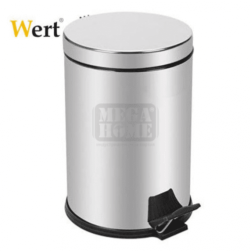 Метално кошче за отпадъци с педал, 3 л Wert