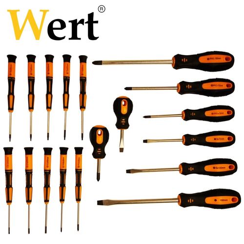 Комплект отвертки, 18 бр. Wert