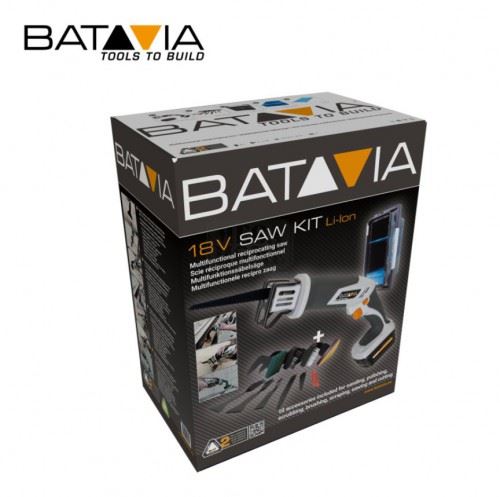 Акумулаторна ножовка 18 V с аксесоари 10 части Batavia