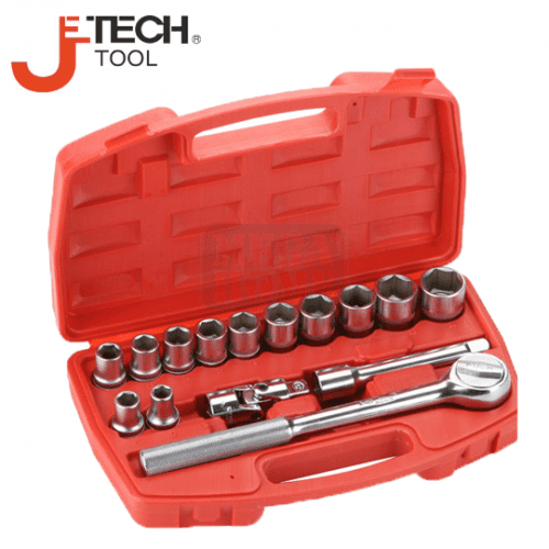 Комплект тресчоткa с вложки 1/2”, 15 части JeTECH