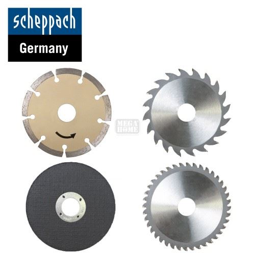 Комплект от 4 циркулярни диска за циркуляр PL305 Scheppach