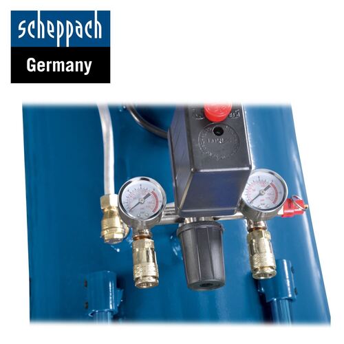 Двуцилиндров компресор HC100DC Scheppach 100 л