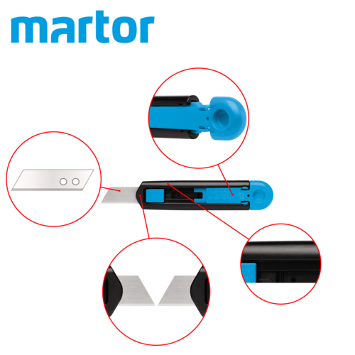 Обезопасен макетен нож SECUNORM PROFI40 Martor