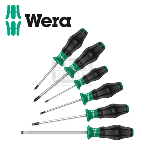 Комплект отвертки Kraftform Comfort, 6 броя WERA