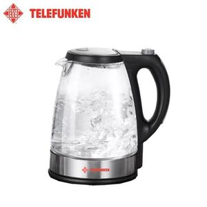Електрическа стъклена кана Telefunken 1.7 л син LED