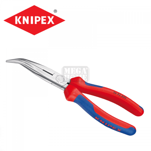 Електричарски клещи с дълги криви човки, 200 мм KNIPEX