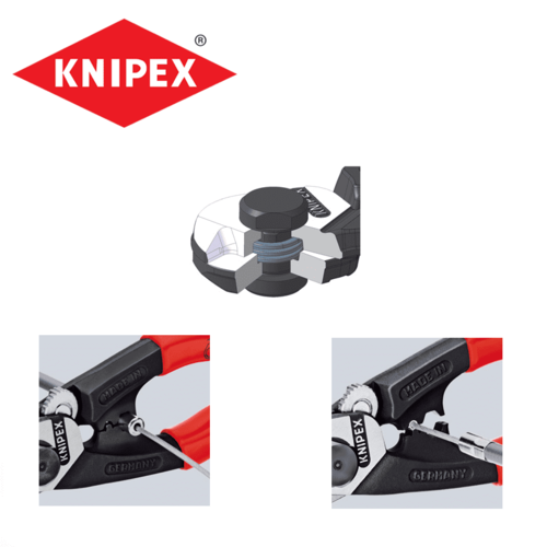 Клещи за рязане на стоманени въжета и кабели KNIPEX