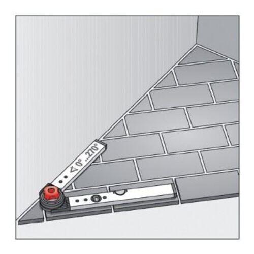 Нивелир алуминиев с протрактор, 60/80cm BMI