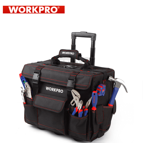 Комплект инструменти в чанта на колелца 86 части Workpro