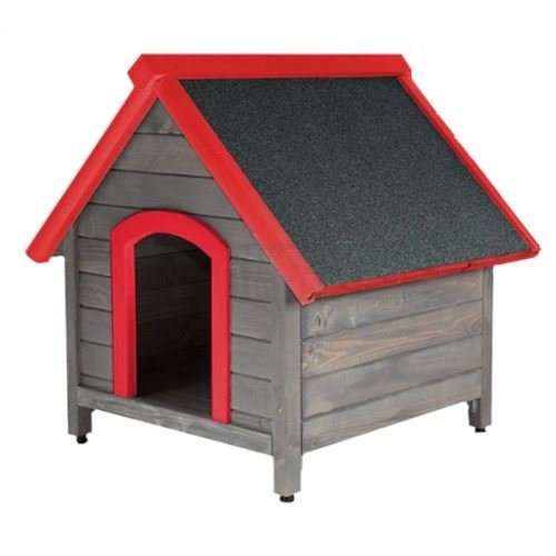 Червена къща за куче S
