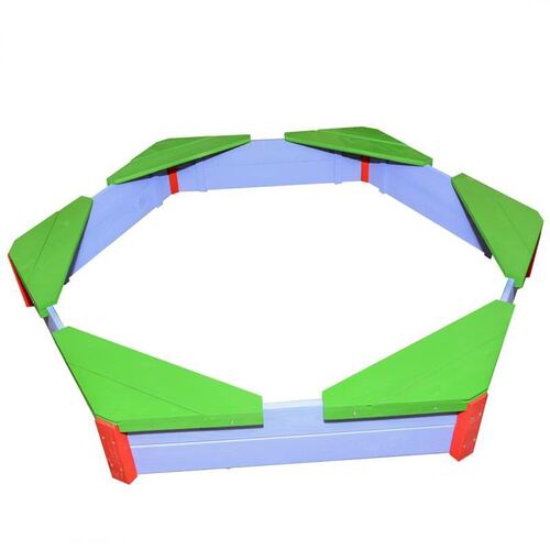 Шестоъгълен детски пясъчник шарен