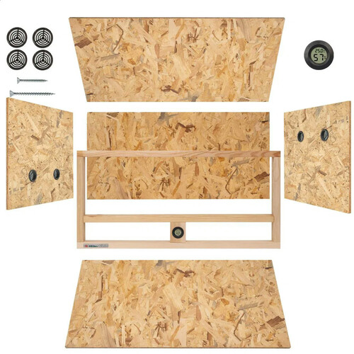 Терариум със страничен отдушник 60х30х30см