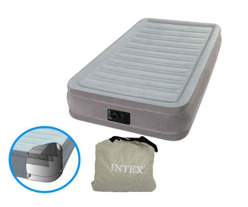 Надуваем матрак с вградена помпа Intex Twin Comfort 99х191х33