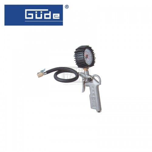 Пистолет за помпане на автомобилни гуми с манометър GÜDE
