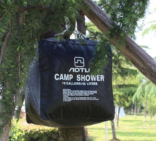 Соларен къмпинг душ с резервоар 40 л