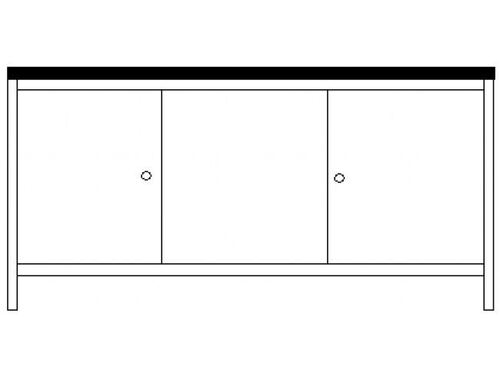 Монтажно бюро с вратичка и полица - 2 Profis 1500 х 700 х 855 мм