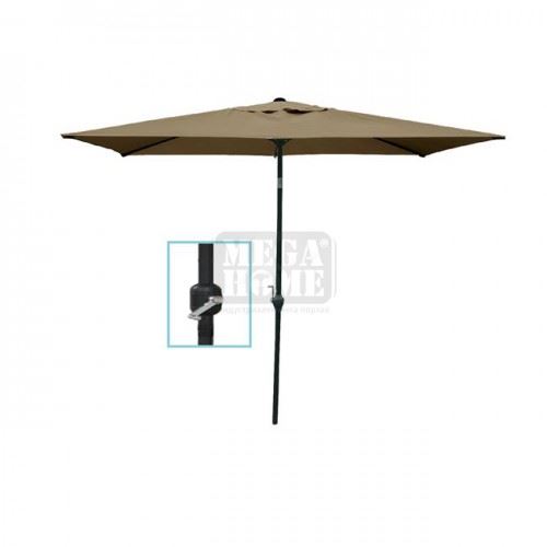 Градински метален чадър 1.80 х 2.70 м