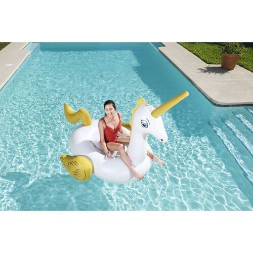 Надуваем дюшек Bestway Еднорог 220 х 195 см