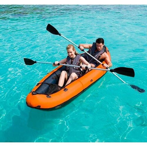 Надуваем каяк Bestway Ventura 330 х 94 х 48 см