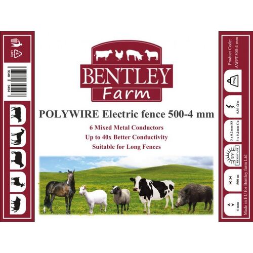 Оградно въже за електропастир 4 мм х 500 м