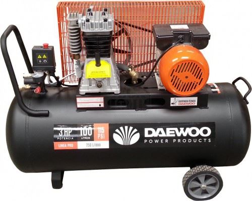 Бутален компресор Daewoo DAAC100C 3HP / 2.2 kW 100 л 8 bar