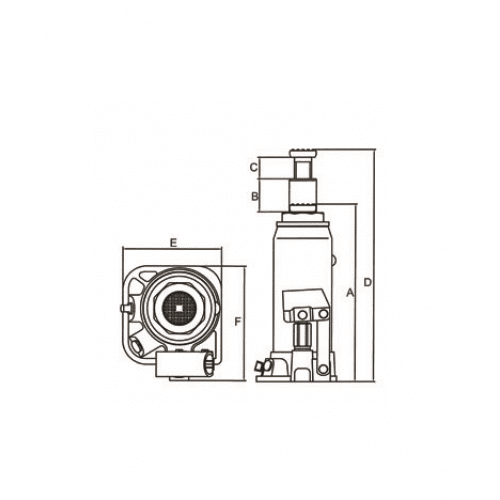 Крик хидравличен нископрофилен Тorin 3 т