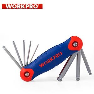 Комплект шестограми със сферична глава 8 броя Workpro