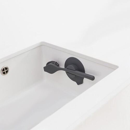 Четка за съдове със закачалка Brabantia тъмно сива