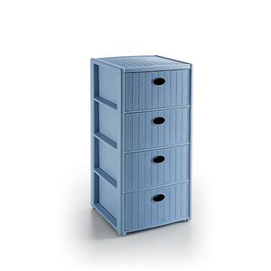 Шкаф Elegance с 4 чекмеджета 40 x 40 x h 80 см Син Шкаф Elegance с 4 чекмеджета 40 x 40 x h 80 см Син