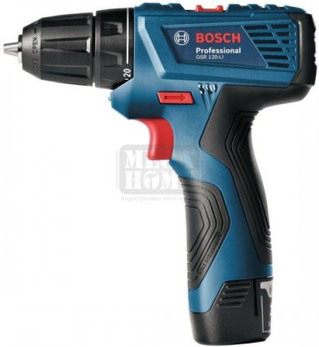 Акумулаторен винтоверт Bosch GSR 120-LI 2x1.5 Ah