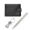 Комплект химикал ключодържател и мъжки портфейл SILVER FLAME-megahome.bg