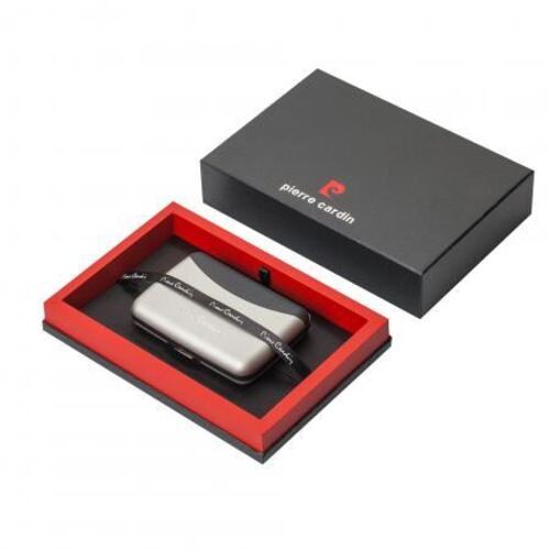 Картодържател Pierre Cardin сив алуминий