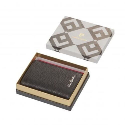 Калъф за документи Pierre Cardin черен, едър шагрен