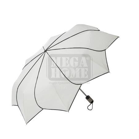 Дамски чадър Pierre Cardin бял